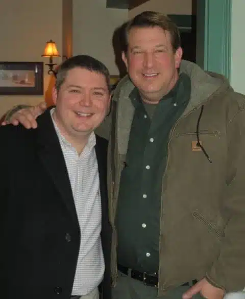 David Burchell (left) and his husband, Darrell Johnston (right)