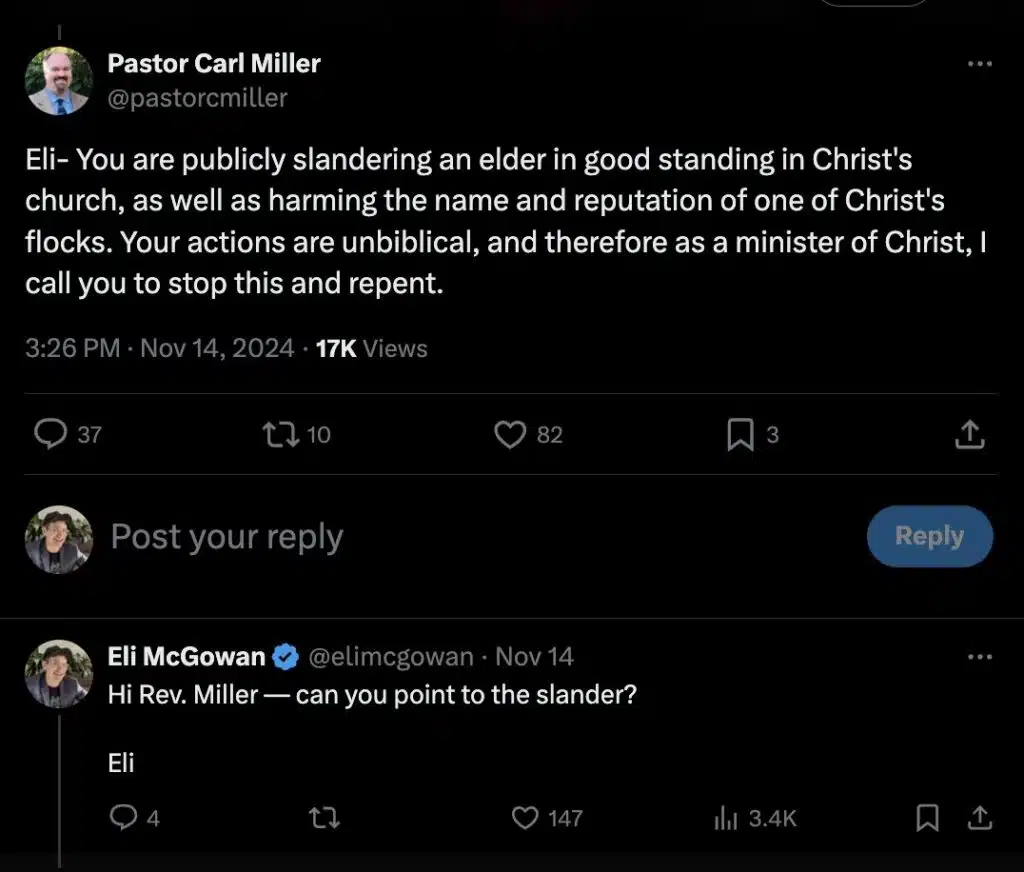 Pastor Carl Miller runs interference for racism