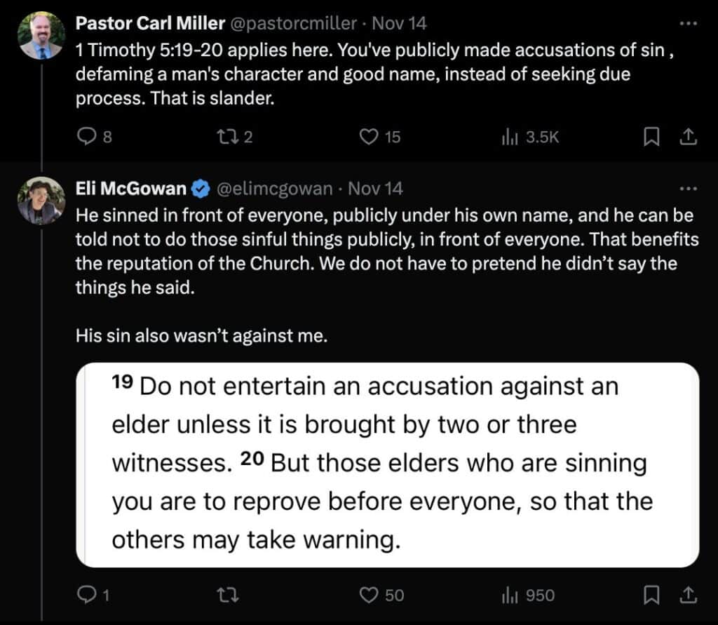 Pastor Carl Miller runs interference for racism